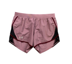 Under Armour Shorts Womens S Small Foxglove HeatGear Loose Fly By 2.0 Running